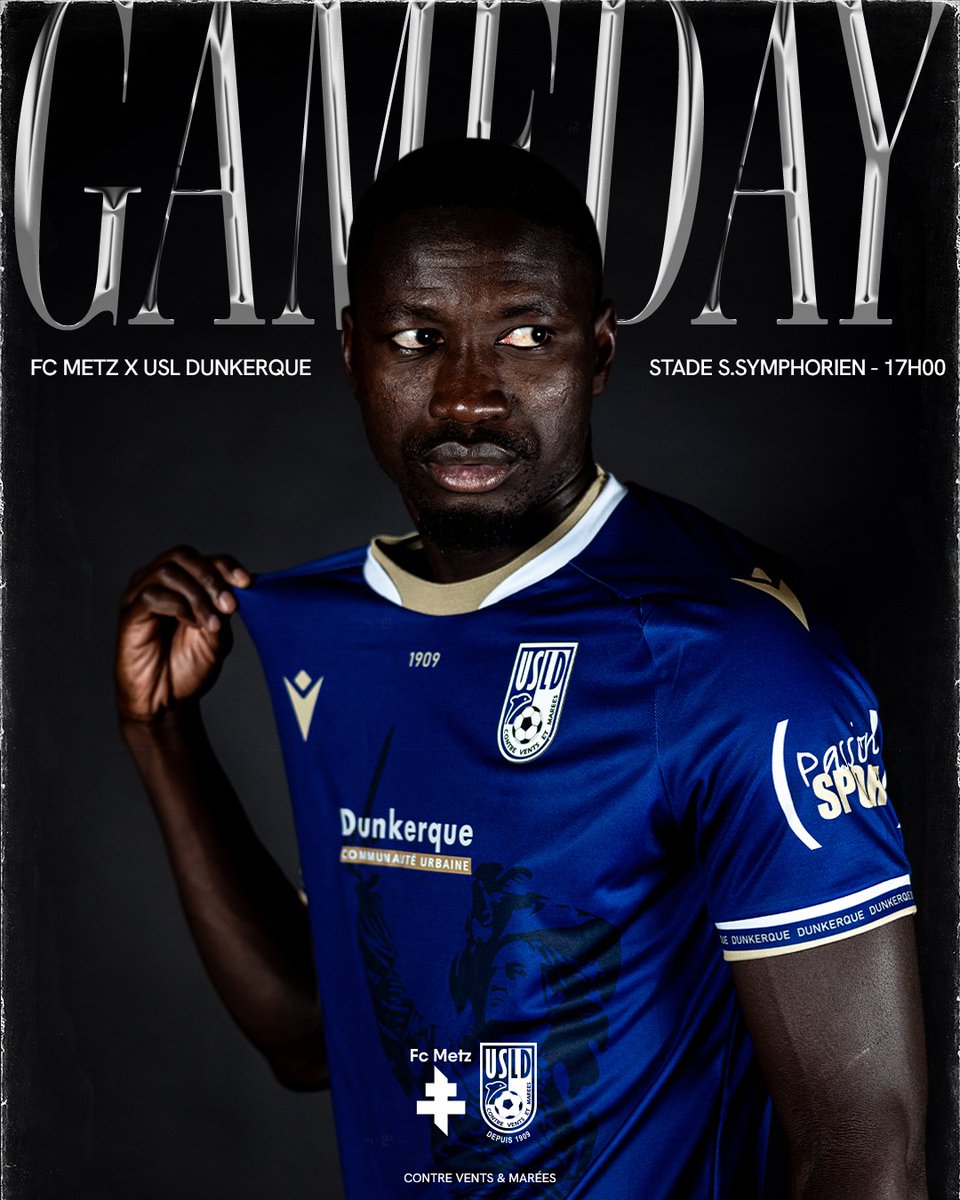 USL DUNKERQUE ๐ฌ (@usldunkerque) on Twitter photo โ๏ธ ๐๐๐๐ ๐๐ ๐๐๐๐๐ โ๏ธ
๐ <a href="/FCMetz/">FC Metz โจ</a>
โ๏ธ 17h00
๐ Stade Saint-Symphorien
๐ฑ En live sur notre application mobile, Facebook & X
๐บ Diffusรฉ sur <a href="/beinsports_FR/">beIN SPORTS</a>
#TeamUSLD โ๏ธ ๐๐๐๐ ๐๐ ๐๐๐๐๐ โ๏ธ
๐ <a href="/FCMetz/">FC Metz โจ</a>
โ๏ธ 17h00
๐ Stade Saint-Symphorien
๐ฑ En live sur notre application mobile, Facebook & X
๐บ Diffusรฉ sur <a href="/beinsports_FR/">beIN SPORTS</a>
#TeamUSLD