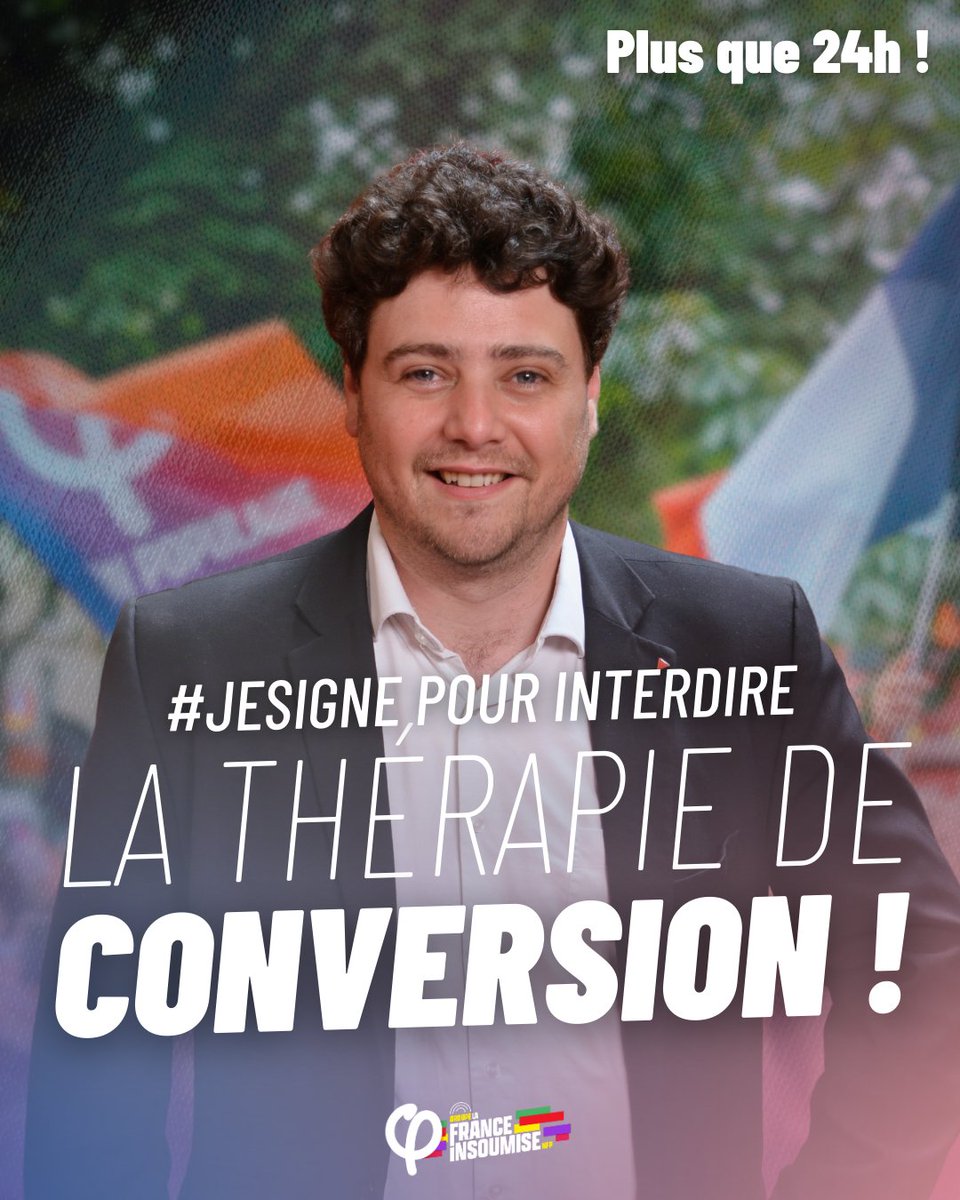MatthiasTavel's tweet photo. Plus que 24h pour signer la pétition et interdire les thérapies de conversion au sein de l'UE. Pour la liberté de chacun et chacune à disposer de son corps et de sa sexualité, et contre ces pratiques barbares, #JeSigne !
Signer en 15 secondes ici : https://t.co/6pgfPGJfYA https://t.co/2L1g7ojrgU