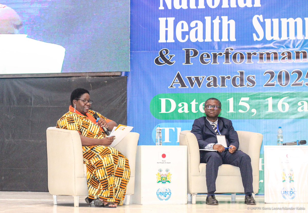 UNFPA Sierra Leone (@unfpasierraleon) on Twitter photo At the Health Summit, our OiC <a href="/smululuma/">Sibeso Mululuma</a> moderated a high-level panel on institutionalizing the Life Stages Approach—a people-centered shift from disease-centered to tailored care across life stages. Perspectives came from policymakers, healthcare providers & partners like <a href="/WHO/">World Health Organization (WHO)</a>. At the Health Summit, our OiC <a href="/smululuma/">Sibeso Mululuma</a> moderated a high-level panel on institutionalizing the Life Stages Approach—a people-centered shift from disease-centered to tailored care across life stages. Perspectives came from policymakers, healthcare providers & partners like <a href="/WHO/">World Health Organization (WHO)</a>.