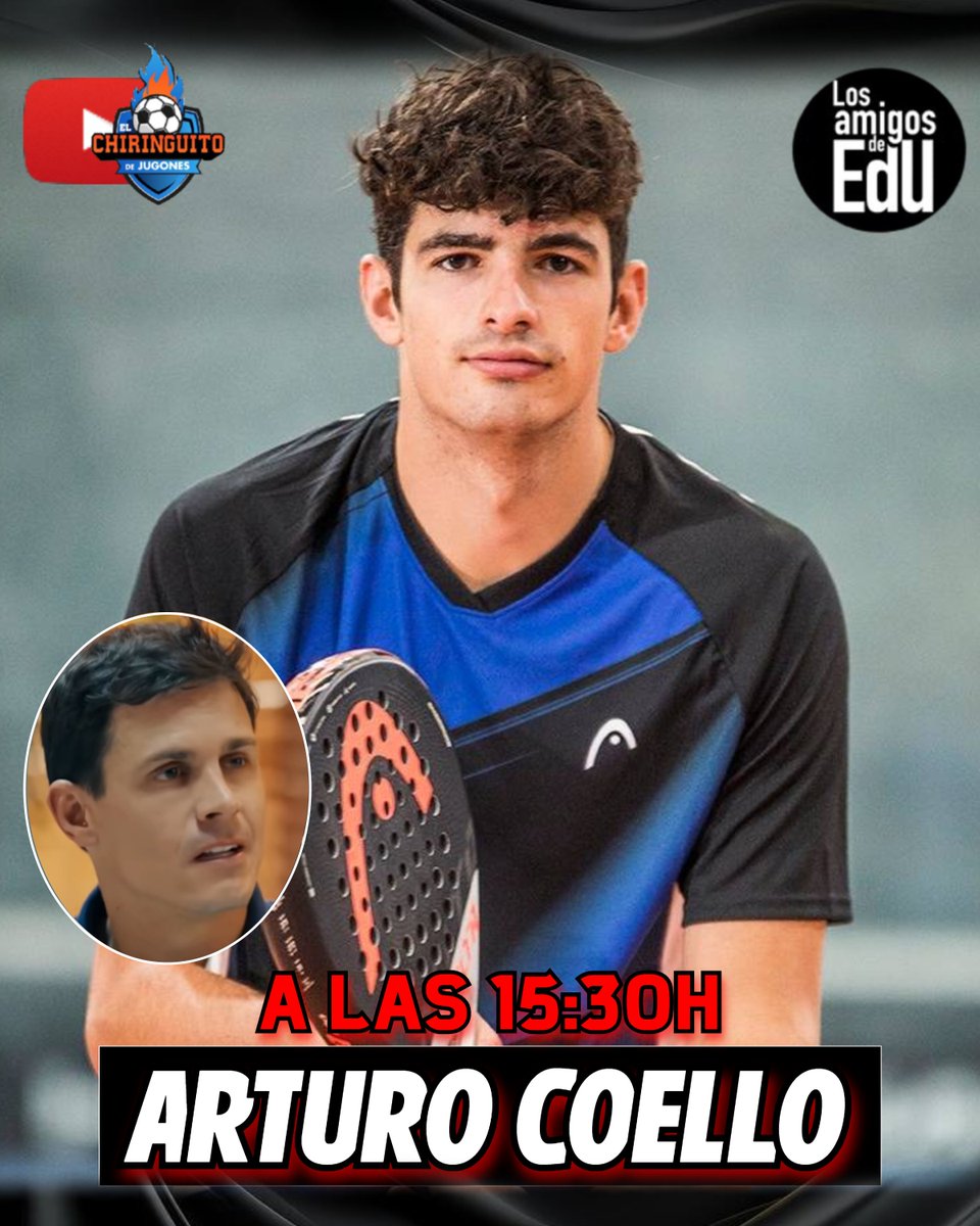 El Chiringuito TV (@elchiringuitotv) on Twitter photo 🌟 ¡'LOS AMIGOS DE EDU' CON <a href="/Arturocoello__/">Arturo Coello</a> ! 🌟
👀 HOY a las 15:30h... la ENTREVISTA COMPLETA de <a href="/EduAguirre7/">Edu Aguirre</a>.
🔴Aquí: youtube.com/watch?v=ZsuVLn… 🌟 ¡'LOS AMIGOS DE EDU' CON <a href="/Arturocoello__/">Arturo Coello</a> ! 🌟
👀 HOY a las 15:30h... la ENTREVISTA COMPLETA de <a href="/EduAguirre7/">Edu Aguirre</a>.
🔴Aquí: youtube.com/watch?v=ZsuVLn…
