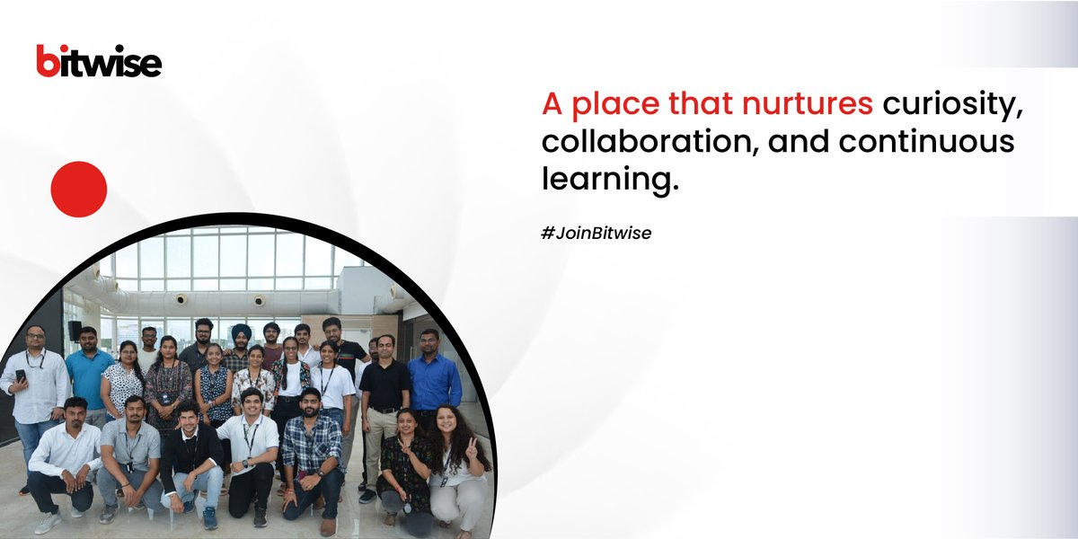 Bitwise_Updates's tweet image. At Bitwise, we build more than just great tech—we build great teams! Join a place where ideas matter, growth is supported, and the impact is real.
Explore current openings, visit: bitwiseglobal.com/en-us/careers/

#bitwise #hiring #LifeAtBitwise