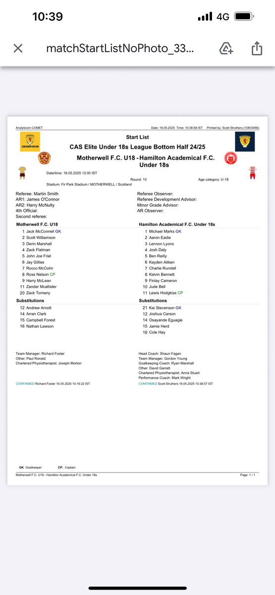 Hamilton Accies FC news stats info (@acciesfc) on Twitter photo U18s away to Motherwell 12noon U18s away to Motherwell 12noon