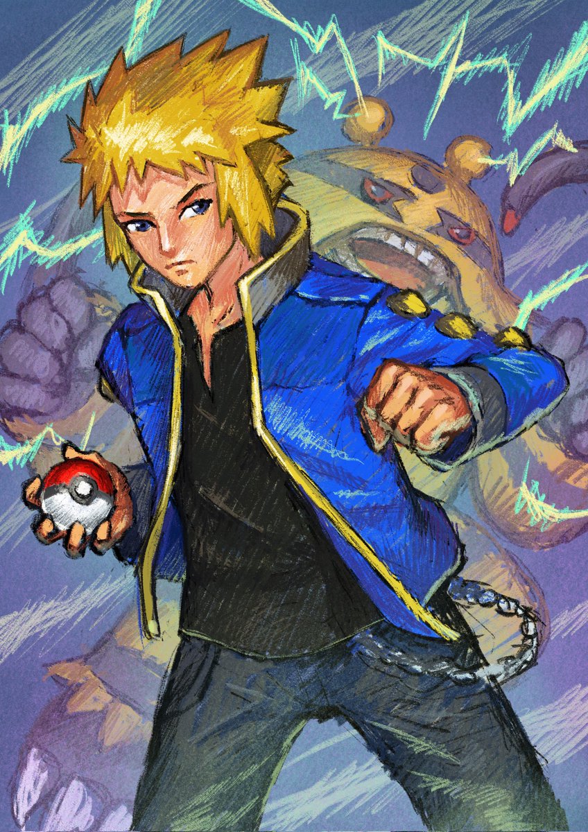 New illustration I made of Volkner and Electivire