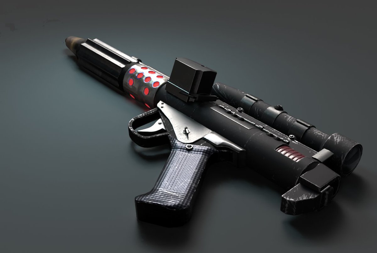 strawberrieart's tweet photo. i made this blaster :D
#3DModel #Maya #SubstancePainter #3DWeaponArtist #HardSurfaceModel #3DArt https://t.co/BGmBzqYm6d