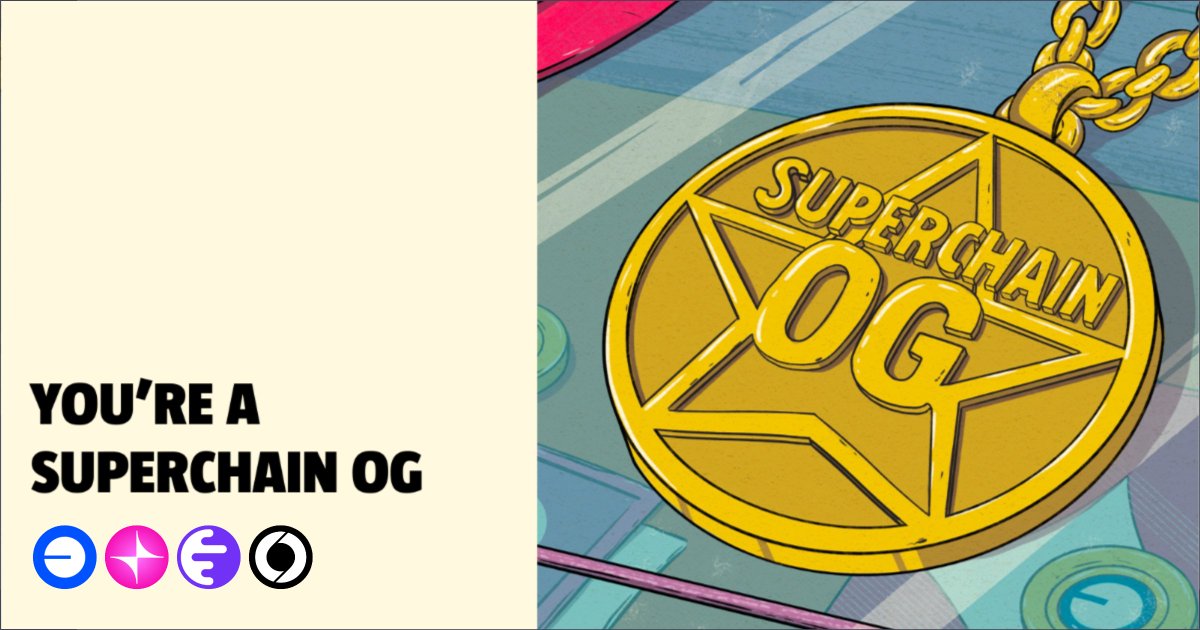 airhunterx's tweet photo. I'm an OG of the Superchain through Base, Unichain, Ink &amp; Soneium!

Check your OG status here: https://t.co/dsBkuMkmd3 https://t.co/4R3sjWOhfw