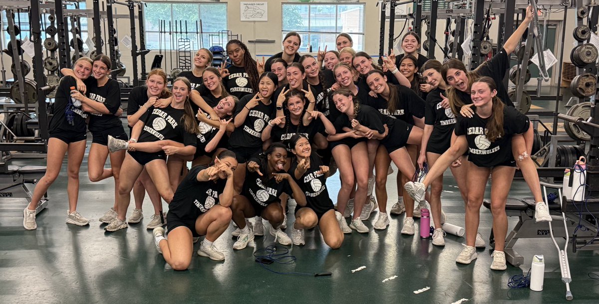 Cedar Park HS 🏐Ball (@cphsvb2018) on Twitter photo Proud is an understatement w/ our family! These girls have worked hard & made HUGE gains this off-season! Next phase of prep for 2025 starts now. Super proud! Let’s GO 💚🐺#CPProud #TheStandard #ForthepackWiththepack <a href="/LeanderisdATH/">Leander ISD Athletics</a> <a href="/CPHS_Sports/">CPHS Sports</a> <a href="/ASJSportsATX/">Austin Sports Journal</a> <a href="/VypeATX/">VYPE Austin</a> <a href="/var_austin/">VAR</a> Proud is an understatement w/ our family! These girls have worked hard & made HUGE gains this off-season! Next phase of prep for 2025 starts now. Super proud! Let’s GO 💚🐺#CPProud #TheStandard #ForthepackWiththepack <a href="/LeanderisdATH/">Leander ISD Athletics</a> <a href="/CPHS_Sports/">CPHS Sports</a> <a href="/ASJSportsATX/">Austin Sports Journal</a> <a href="/VypeATX/">VYPE Austin</a> <a href="/var_austin/">VAR</a>