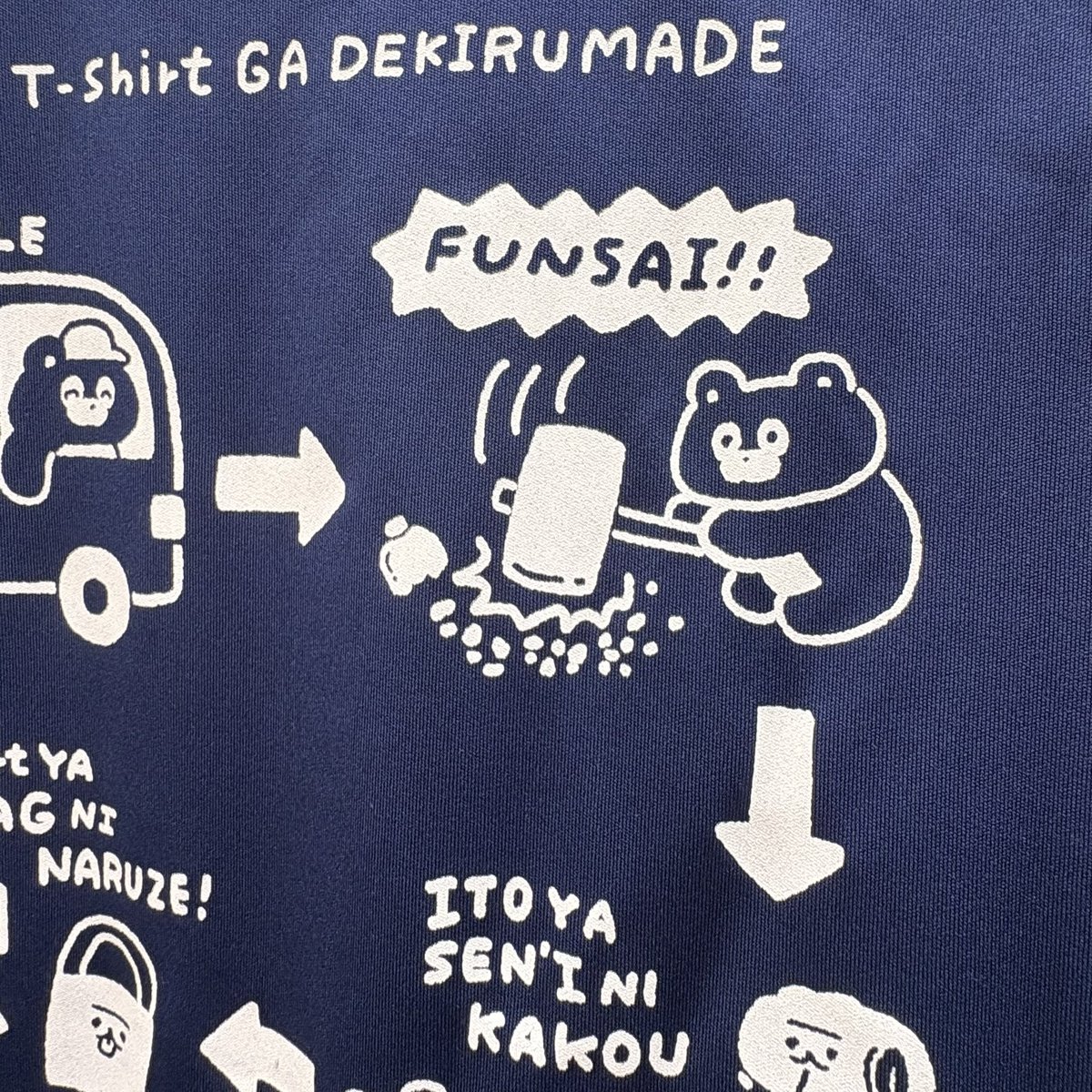 相模原市×くまのまーくん⁉️ リサイクルTシャツができるまでをまーくん