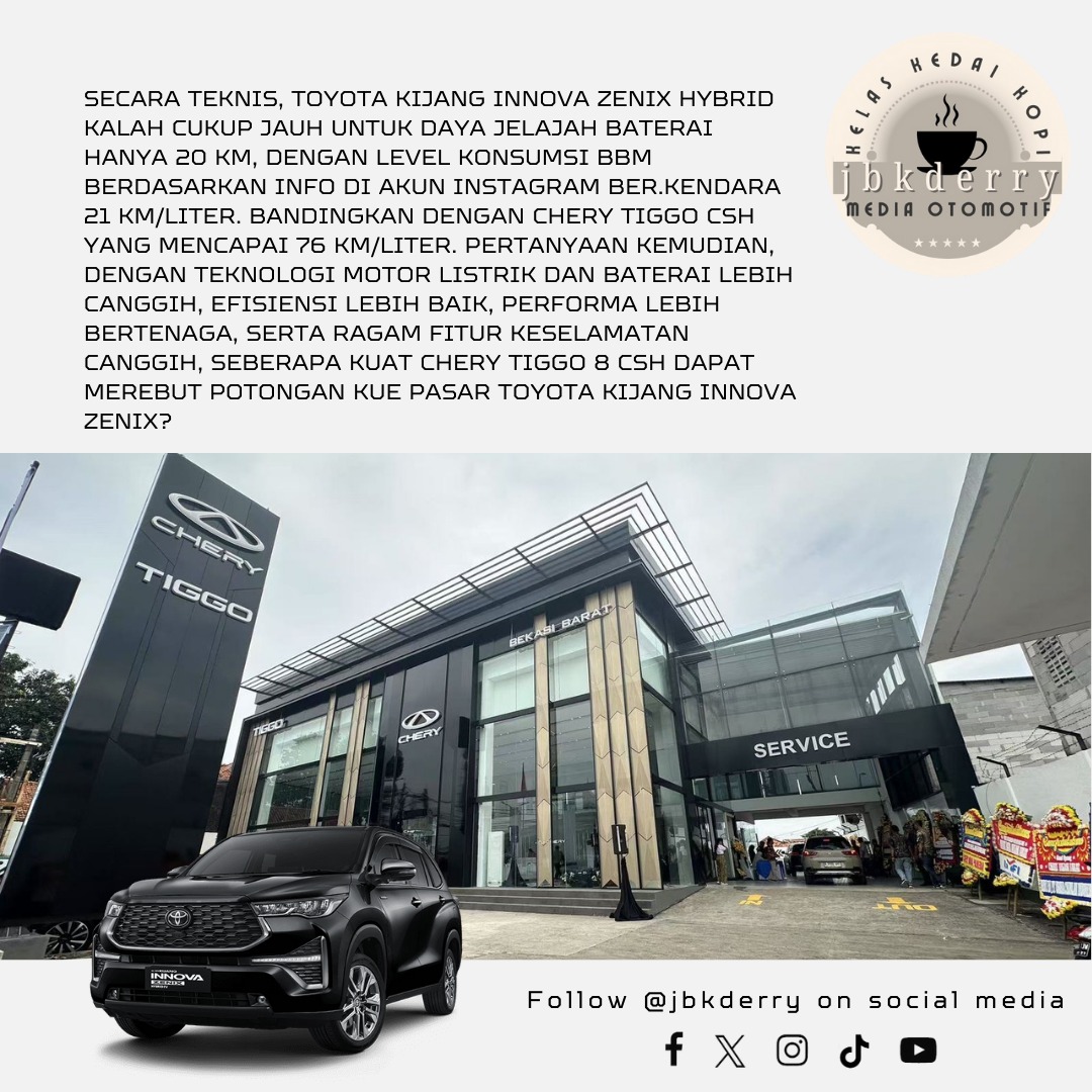 Chery Tiggo 8 CSH Bisa Kikis Pasar Toyota Kijang Zenix Hybrid?

#CheryTiggo8CSH #ToyotaKijangZenixHybrid #PHEV #Hybrid