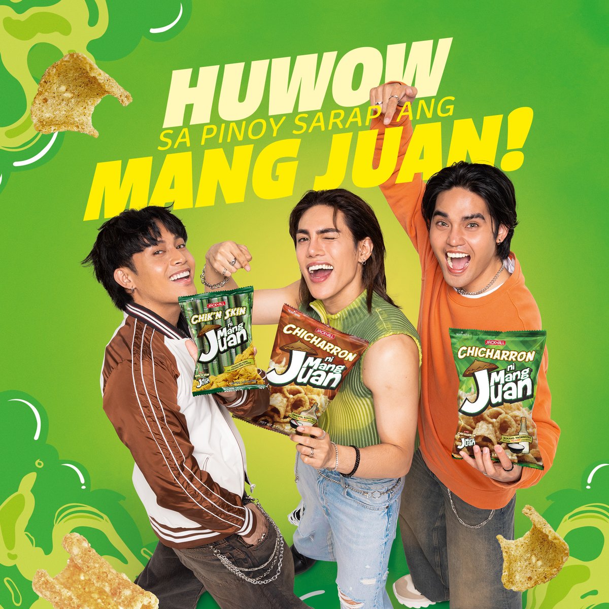 mangjuan_ph's tweet photo. Classic paborito: Chicharron at Chick’n Skin. Huwow, hirap bang pumili? Try mo na all. 💯#HuwowMangJuan #MangJuanxSB19

ASC REF CODE U0017P041525M https://t.co/MBJ64Wu3UO