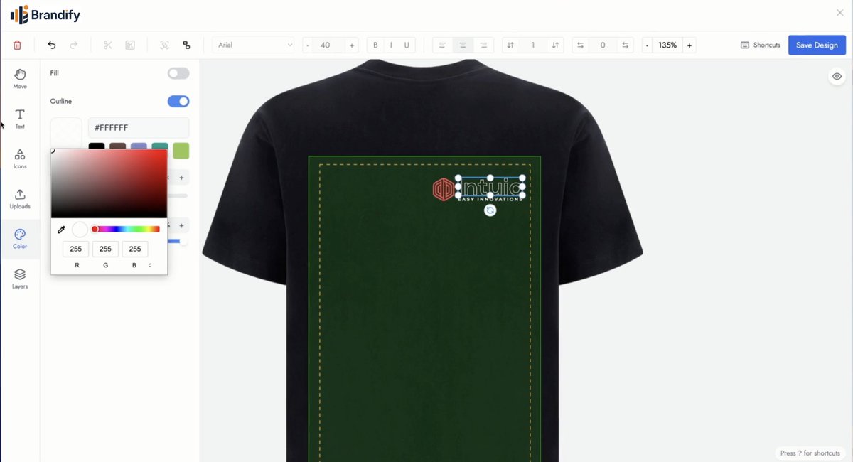 rveleston's tweet photo. Drop a logo.

Pick a product.

Brandify does the rest.

✅ Suggested taglines

✅ Industry-specific colorways

Try the Smart Merch Designer: https://t.co/YSIUWGoR3Q https://t.co/5TXWkwOM6W