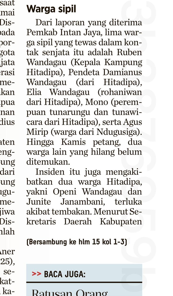 VeronicaKoman's tweet image. Dari dulu Papua sudah jadi korban framing aparat, tapi pada ga percaya. 

Belakangan ini mata masyarakat baru terbuka soal aparat tukang framing (kasus Gamma, ‘pemulung amunisi’, dsb).

Nah, TNI kemarin klaim bunuh 18 KKB di Intan Jaya dengan “terukur dan profesional.” Padahal 👇