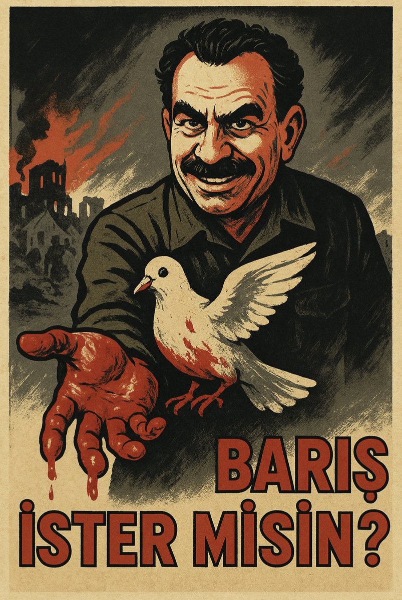 Kanlı ellere barış güvercini konmaz..