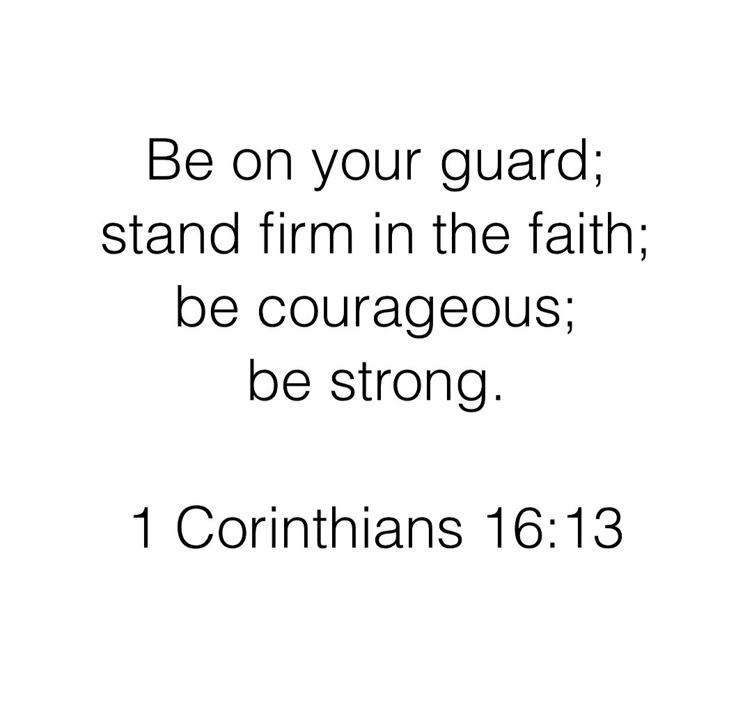 1 Corinthians 16:13