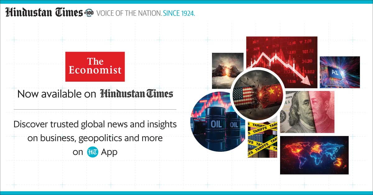 htTweets's tweet photo. Big News: The Economist is now on Hindustan Times! 
Stay informed with trusted global news and deep insights on business, geopolitics, technology & more — now available via the HT App. 

Check out now
https://t.co/vBM9U3eqMu

 #TheEconomist #HindustanTimes #HTApp #GlobalNews #Geopolitics #BusinessNews