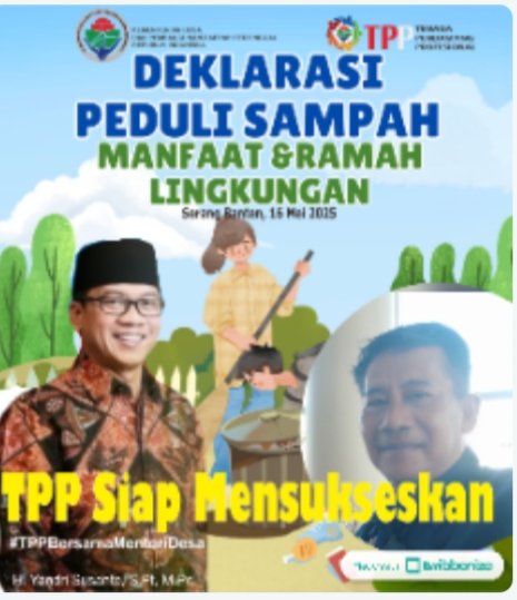 #TPPBersamaMenteriDesa

Deklarasi gerakan desa peduli sampah

#TPPBersamaMenteriDesa

<a href="/prabowo/">Prabowo Subianto</a>
<a href="/YandriSusanto27/">Yandri Susanto</a>
<a href="/ArizaPatria/">Ariza Patria</a>
<a href="/taufikmadjid71/">IG : taufik.madjid</a>
<a href="/kemendespdt/">#BangunDesaBangunIndonesia</a>
<a href="/bpsdmkemendesa/">Bpsdm Kemendesa</a>