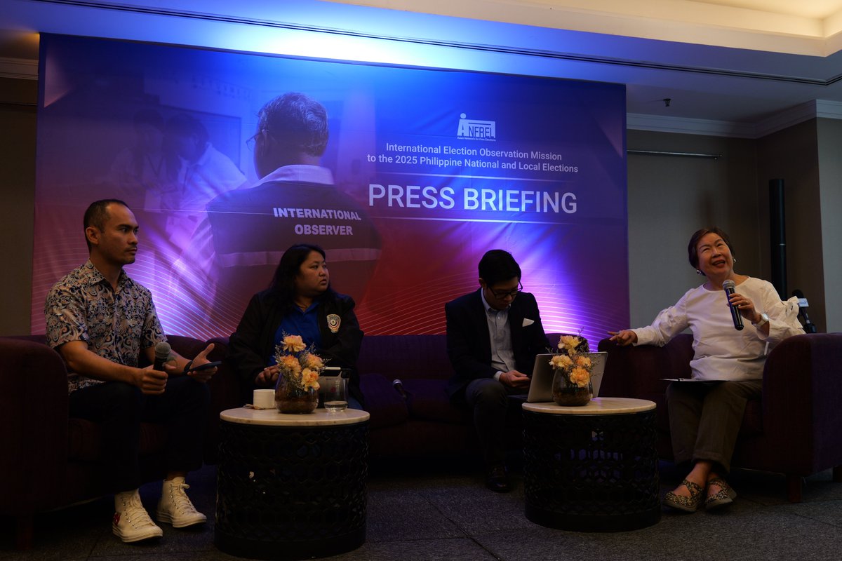 ANFREL (@anfrel) on Twitter photo The Asian Network for Free Elections (<a href="/Anfrel/">ANFREL</a>) also hosted a stakeholder exchange with its members in the #Philippines -- <a href="/Namfrel/">NAMFREL</a>, <a href="/PPCRV_live/">PPCRV Live</a> and <a href="/lente_ph/">LENTE Philippines</a> -- during the press briefing for the release of ANFREL's IEOM to the 2025 #Elections. #Halalan2025 #Eleksyon2025 #PHVote The Asian Network for Free Elections (<a href="/Anfrel/">ANFREL</a>) also hosted a stakeholder exchange with its members in the #Philippines -- <a href="/Namfrel/">NAMFREL</a>, <a href="/PPCRV_live/">PPCRV Live</a> and <a href="/lente_ph/">LENTE Philippines</a> -- during the press briefing for the release of ANFREL's IEOM to the 2025 #Elections. #Halalan2025 #Eleksyon2025 #PHVote