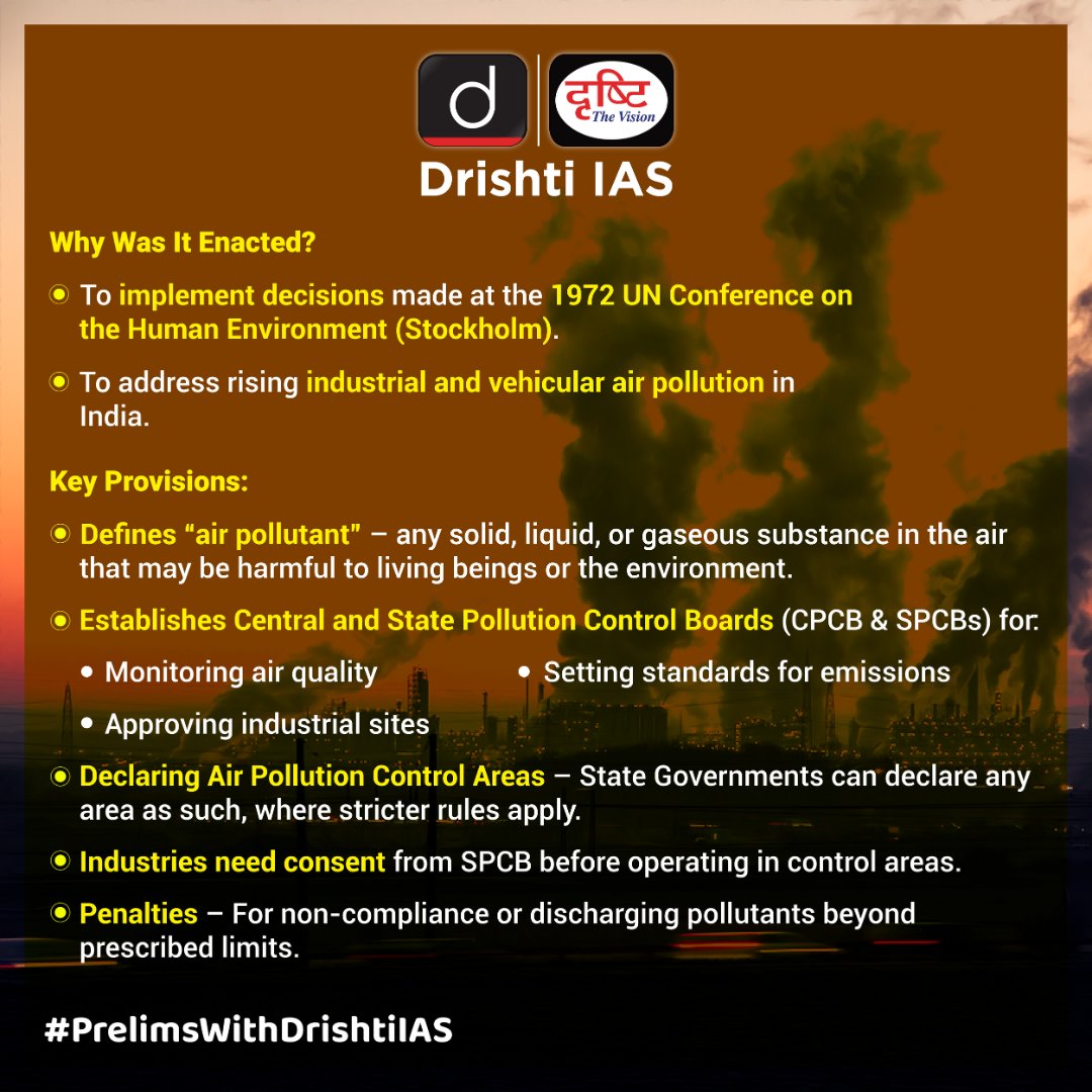 drishtiiaseng's tweet photo. Static Made Simple! Master the fundamentals with our #StaticMarathon.
#PrelimsWithDrishtiIAS #Environment #AirAct #Air #AirPollution #Static #UPSC #Prelims2025 #UPSC2025 #GeneralStudies #IAS #DrishtiIAS #DrishtiIASEnglish https://t.co/uoyiL9Yw04
