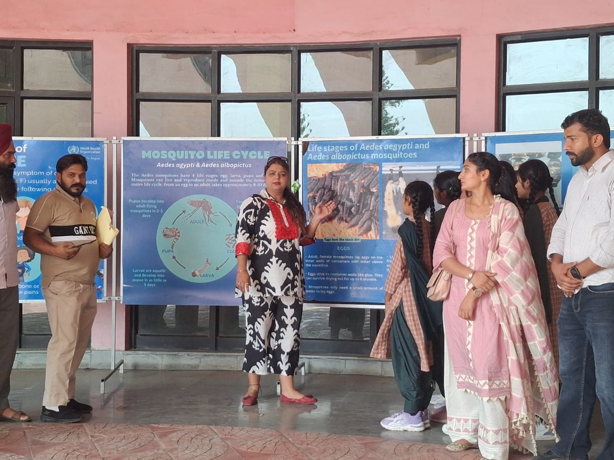 sciencecity_GoP's tweet photo. To mark National Dengue Day, Pushpa Gujral Science City organized a Panel Exhibition aimed at raising awareness about dengue prevention and control. #PGSC #ScienceForSociety #MosquitoPrevention #HealthAwareness #NationalDengueDay2025 https://t.co/wIg3NjfZ2k