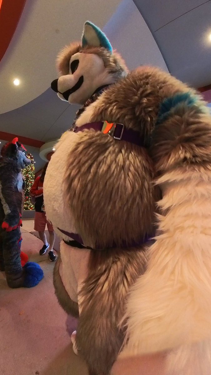 Happy fat... Errm #FursuitFriday! 😳 
Weekend is almost here 🥳 💕
Have a fantastic weekend! 💙💜💙💜