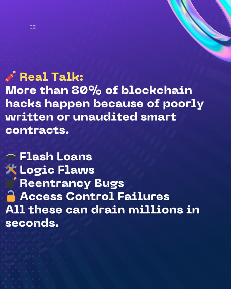 recoverrright's tweet image. 🔐 Code is the real threat — not the blockchain.
💣 One missed audit = Millions lost.
🧠 Smart contracts don’t forgive. Hackers don’t wait.

🎯 Secure it. Audit it. Recover it — with Recover Right.
Because in Web3, “Oops” costs crypto.

#Web3Audit #SmartContractAudit #CryptoHacks