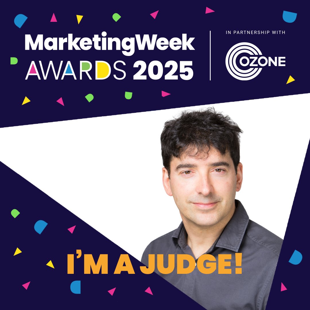 Excited to share am one of the judges again for this year’s <a href="/MarketingWeekEd/">Marketing Week</a> Awards, and what a line up to be part of. The awards are open for entries until 4th June, can’t wait to see the breadth of outstanding projects coming from the industry. Enter at: marketingweek.com/event/marketin…