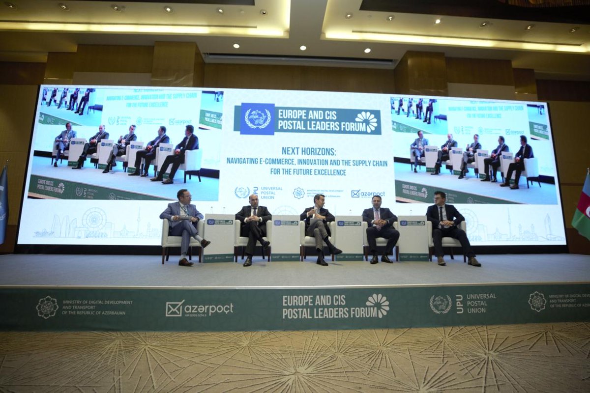 🌍 From May 13–15, 2025, I had the honor of being invited as a speaker at the first-ever Europe &amp; CIS #PostalLeaders Forum, hosted by #UPU, the Ministry of Digital Development &amp; Transport of Azerbaijan, and Azerpost.