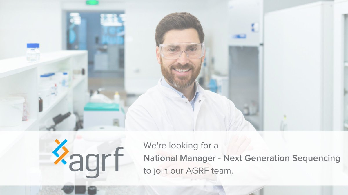 AGRF_genomics's tweet image. 📢 Job Alert: National Manager - Next Generation Sequencing
📄Application closes, Sunday 1 June 2025
💻 Read more and apply here: seek.com.au/job/84269067?r…
📽 What makes AGRF a great place to work: youtube.com/watch?v=dUO7W6…
#AGRF #Genomics #JobAlert