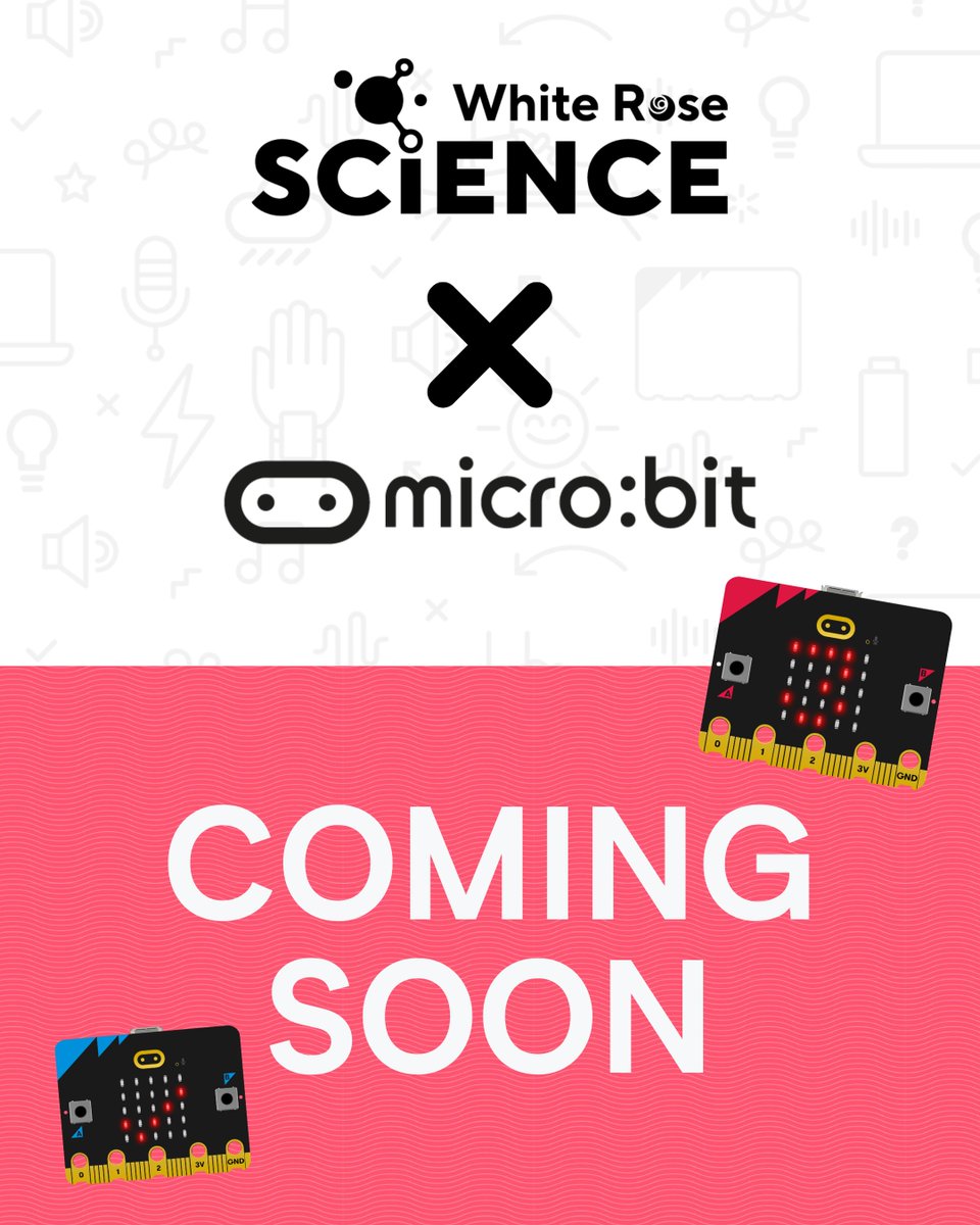 White Rose Education (@whiteroseed) on Twitter photo White Rose Science x <a href="/microbit_edu/">Micro:bit Educational Foundation</a>
Resources are coming soon... are you ready? 👾
Learn more from the link in bio đź”— White Rose Science x <a href="/microbit_edu/">Micro:bit Educational Foundation</a>
Resources are coming soon... are you ready? 👾
Learn more from the link in bio đź”—