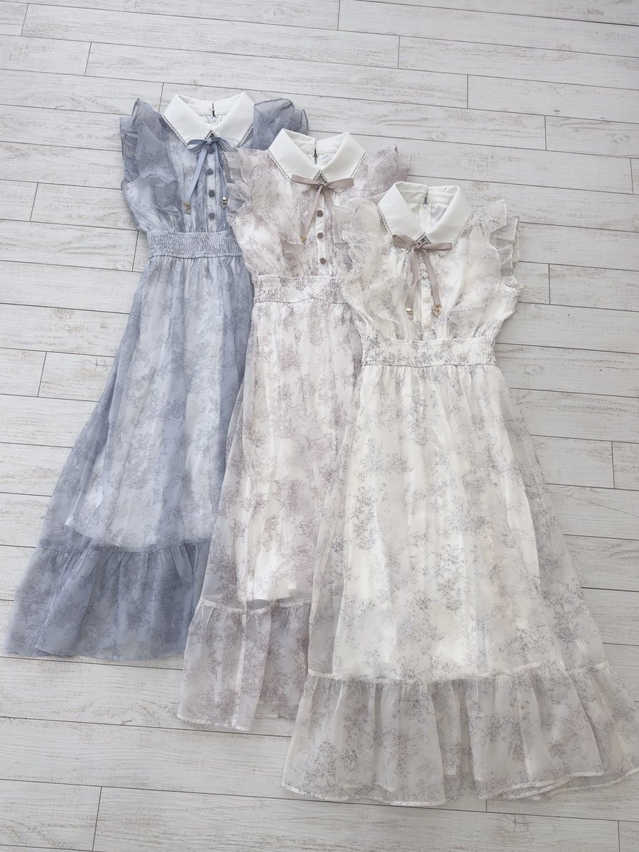 ピンク　ロジータ　フリルスリーブ花柄ロングワンピース ロジータ ROJITA フリルスリーブ花柄ロングワンピース （ピンク