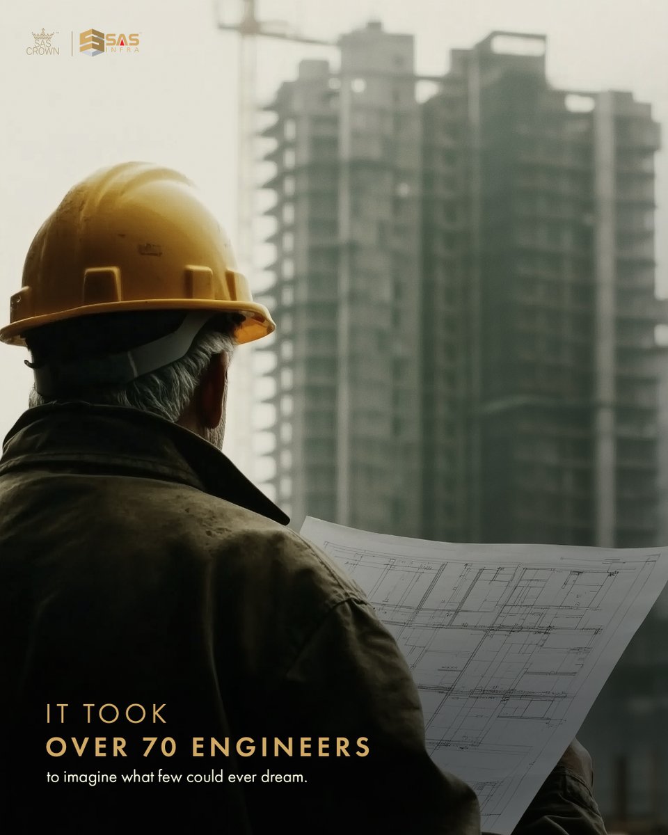 SAS_INFRA's tweet photo. Some leave stories.
Engineers leave structures that tell them for generations.

✨ Tallest Towers in South of India, Built for Hyderabad
✨ 4.5 acres
✨ 6565 | 6999 | 8811 sft
✨ Adjacent to ORR

#SASINFRA #SASCROWN #RealEstate #Hyderabad #kokapet #GatedCommunity #LuxuryRealEstate #HighRise #SkyHighLiving #CityLiving #ModernArchitecture #LuxuryLifestyle #BuildingDreams #Landmark #OkateCharminarOkateSASCrown