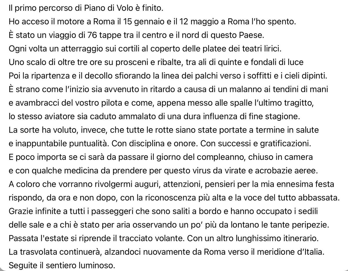 Claudio Baglioni (@claudiobaglioni) on Twitter photo 