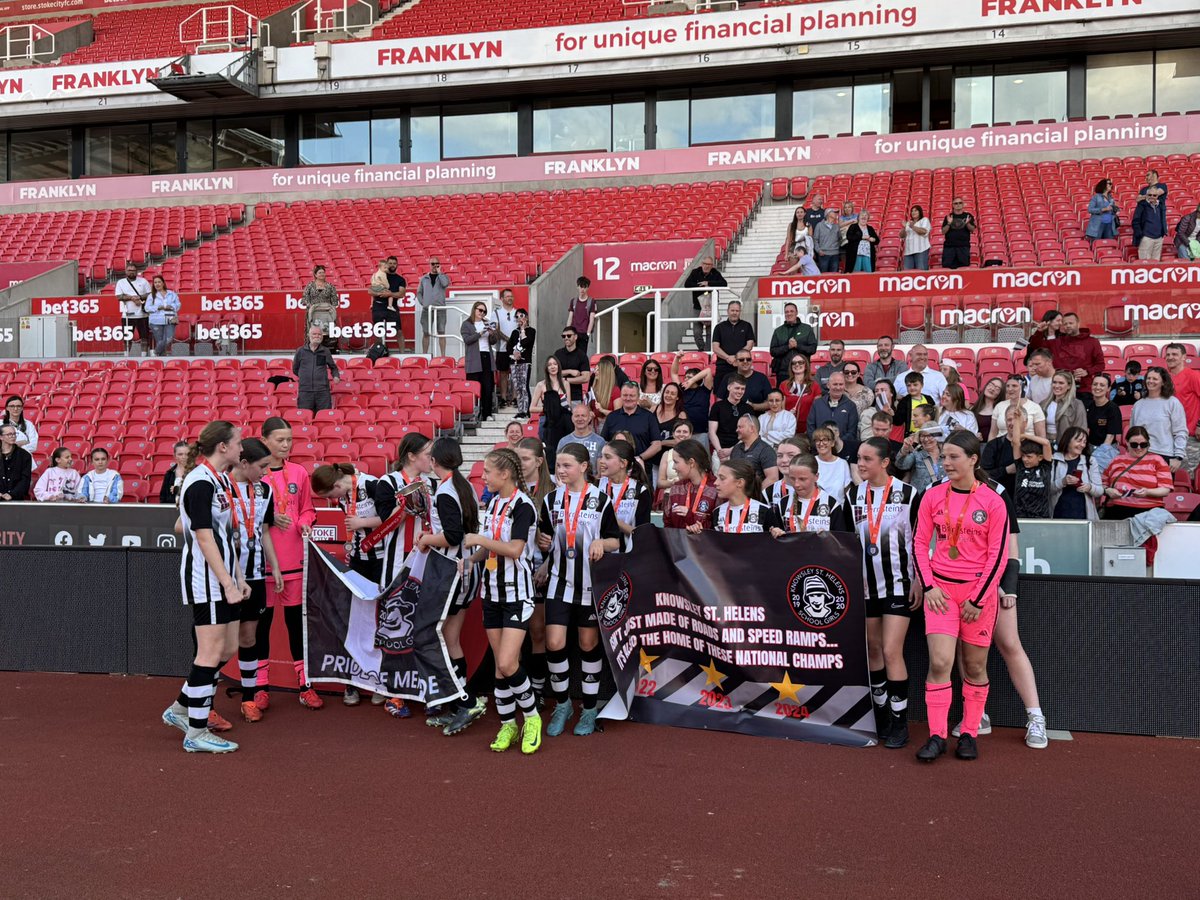 Now our ❤️ rate is back to normal after Sunday’s thrilling National Cup Final 🏆, it’s time to say thank you:

To <a href="/SchoolsFootball/">English Schools' Football Association</a> - what a day for the girls!
To <a href="/Bernsteins/">Bernsteins Kitchens</a> - our generous sponsor.🙏 
And to our parent/carers - we can’t do this without you! 

#makingmemories 🖤🤍