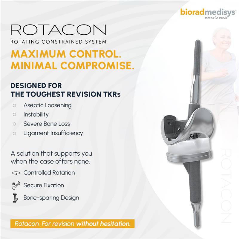 Revision cases can push you to the edge. Aseptic loosening, bone loss, ligament issues — these aren’t just complications, they demand more. It's time to move beyond compromise. 

Regain control with #Rotacon — revision without hesitation.

#BioradMedisys #Kneereplacement