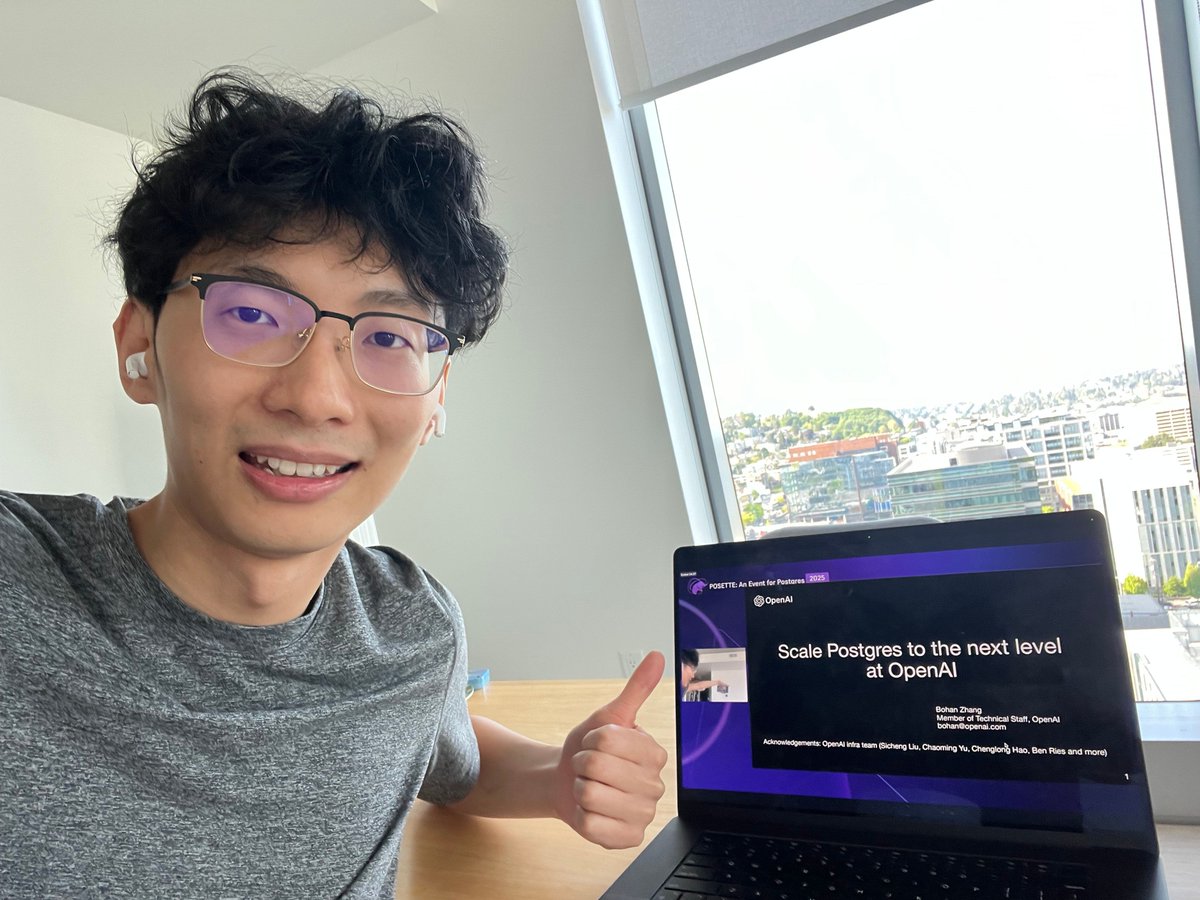 ❄️ #PosetteConf speaker Bohan Zhang's favorite hobby is snowboarding. Good thing he lives in Seattle.🏂 

Find out more about Bohan: posetteconf.com/speakers/bohan… 

#postgres #databases #OpenSource #community #postgresql