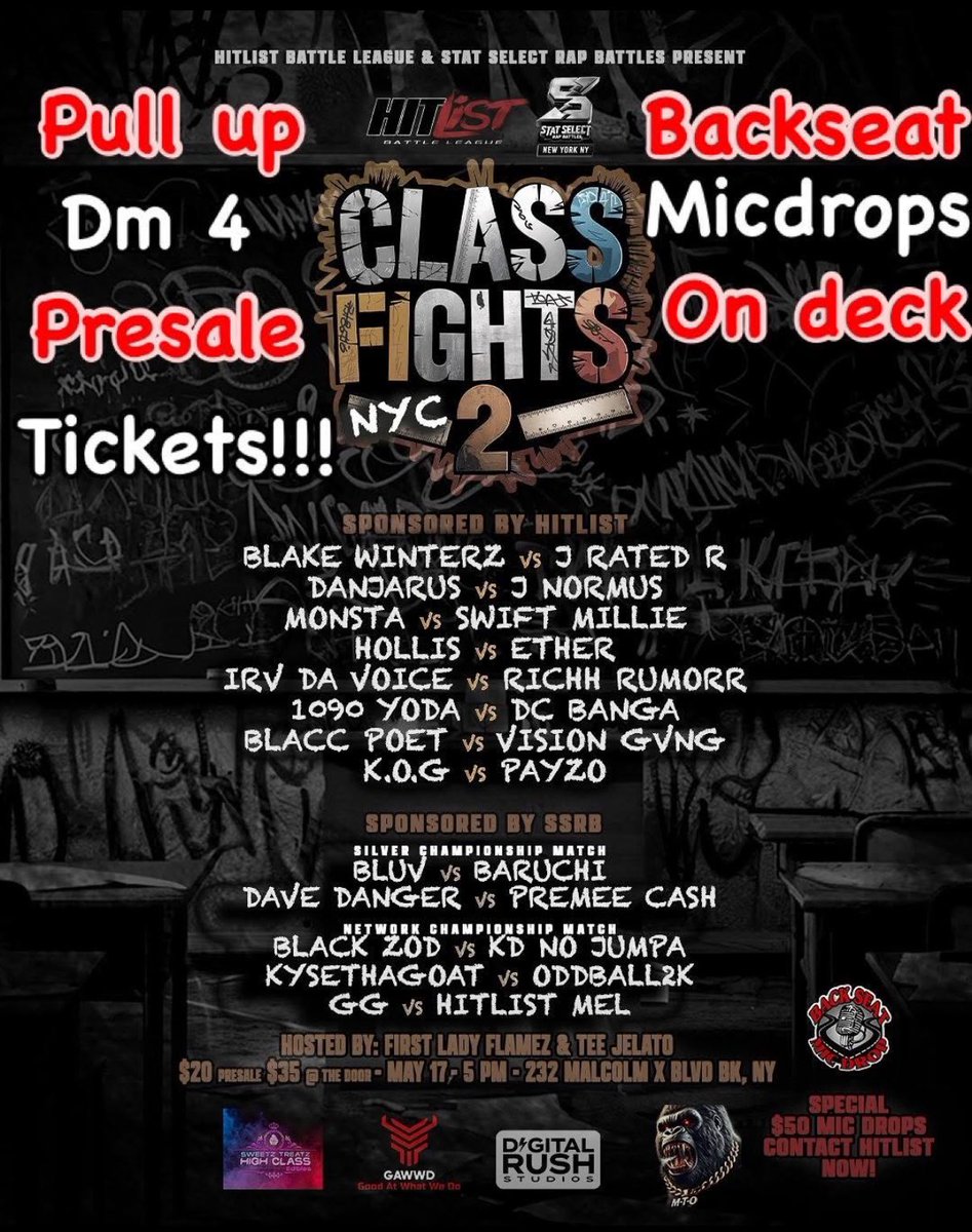 Tee Jelato (@teejelato9) on Twitter photo Make sure yall come pop out for the pop back out jawn on Saturday. <a href="/HitlistBL/">Hitlist Battle League</a> back outside you hurrrddd? We live all 2025 you know the vibes #hitlistbattleleague #classfights2 #starqualitymgmt Make sure yall come pop out for the pop back out jawn on Saturday. <a href="/HitlistBL/">Hitlist Battle League</a> back outside you hurrrddd? We live all 2025 you know the vibes #hitlistbattleleague #classfights2 #starqualitymgmt