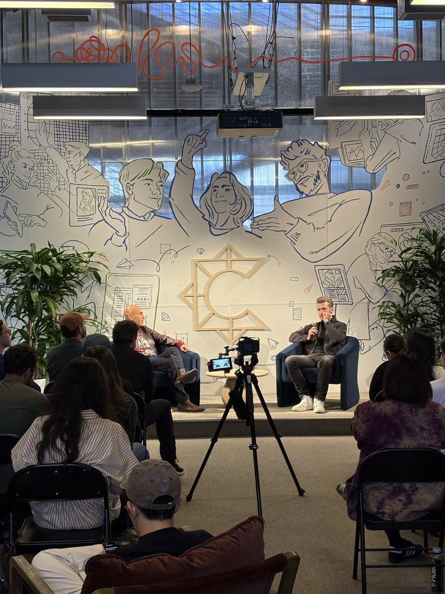 Loved the fireside chat with <a href="/colin_dunn/">Colin Dunn</a> and <a href="/soleio/">Soleio</a>, which was a deep dive into the designer-founder journey and how Visual Electric is shaping the future of brand design.

Key takeaways:

- Company building through the lens of design
- Lessons from early-stage startup