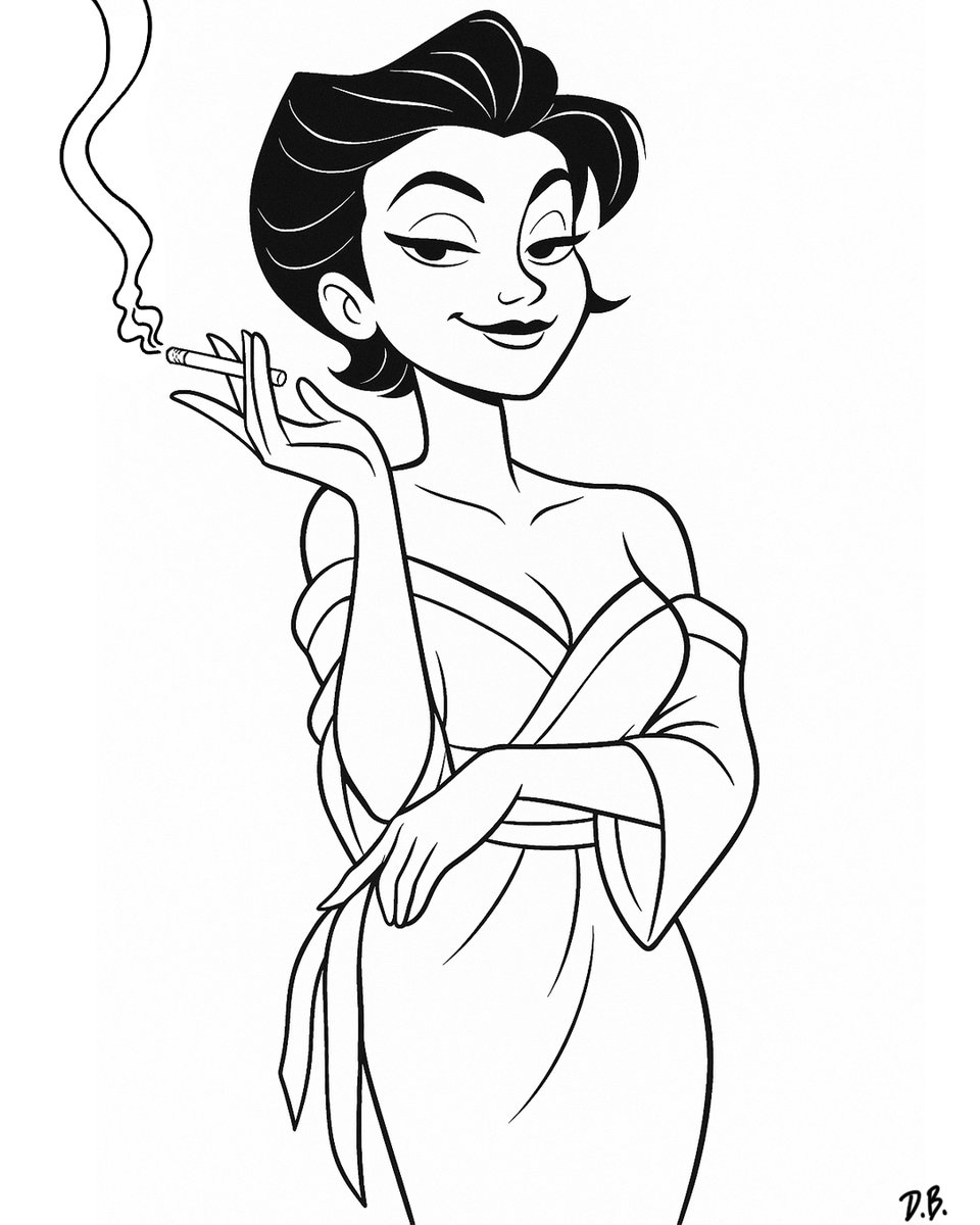 DarrelBowen's tweet photo. Hello...
#inkdrawing #blackandwhiteart #pinupstyle #boldlines #comicart #characterdesign #inkingpractice #curvesandlines #femalefigure #illustrationart #artforcoloring #vintagevibes #stylizedbeauty #inkedcharacter https://t.co/HPVxErb7tc