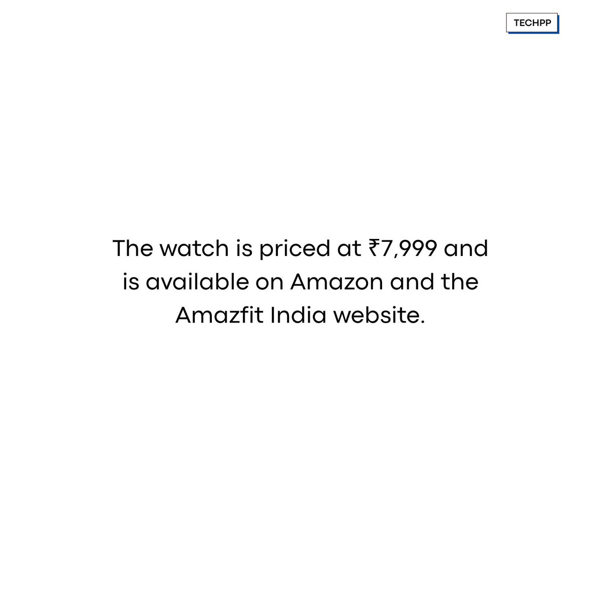 techpp's tweet photo. Amazfit Bip 6 launched in India for ₹7,999.

#AmazfitBip6 #SmartwatchIndia #FitnessTracker #BluetoothCallingWatch https://t.co/nISa0pBy49