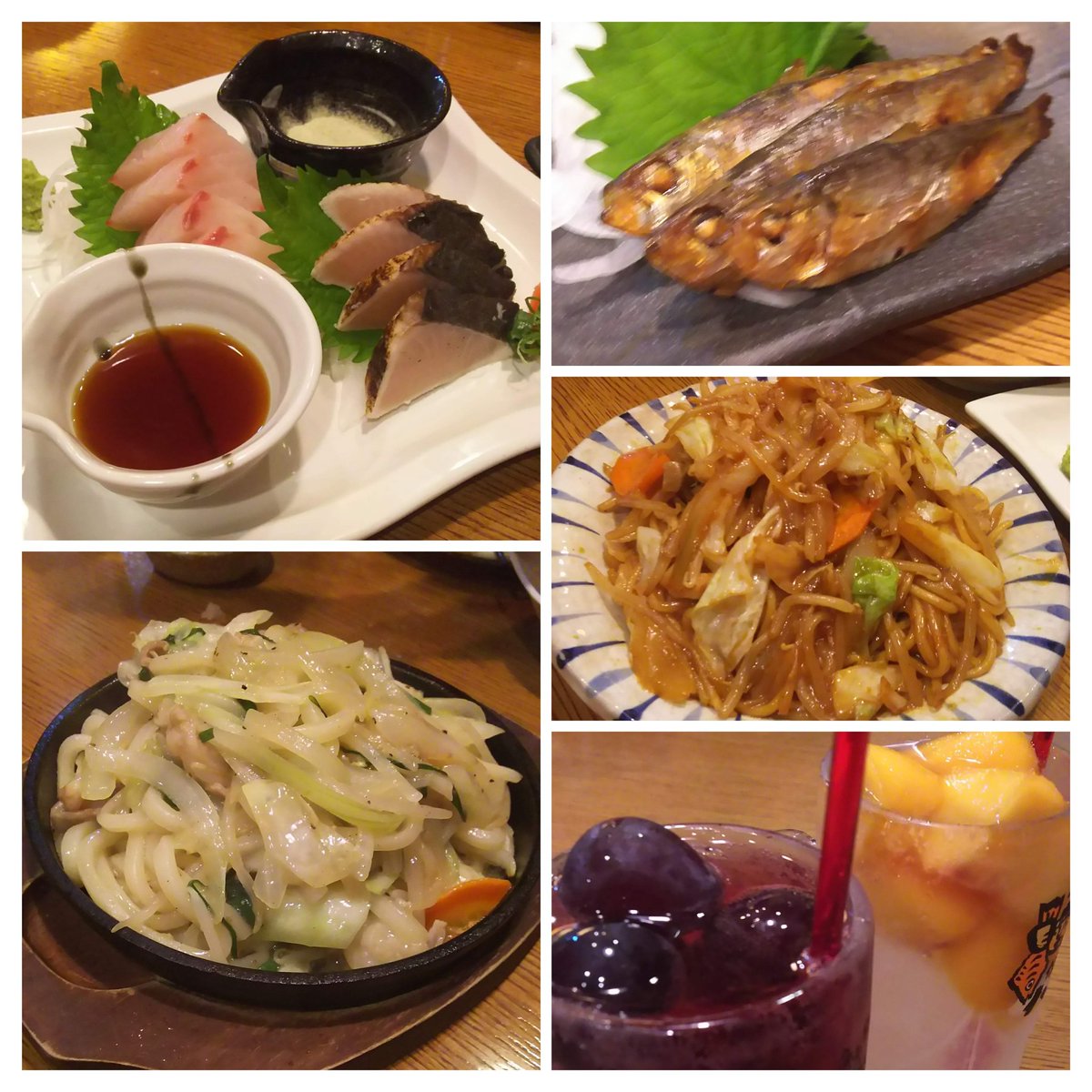 前回岡山行った時の居酒屋さん
｢がってん八兵衛｣さんの模様
何も調べずに入ったけど美味しかったしGoogle見てみたら評価4.0でした
鰆、ままかり、蒜山焼きそば、ホルモン焼きうどん、果実酎ハイやってましたわ
 #新潟サポ岡山遠征