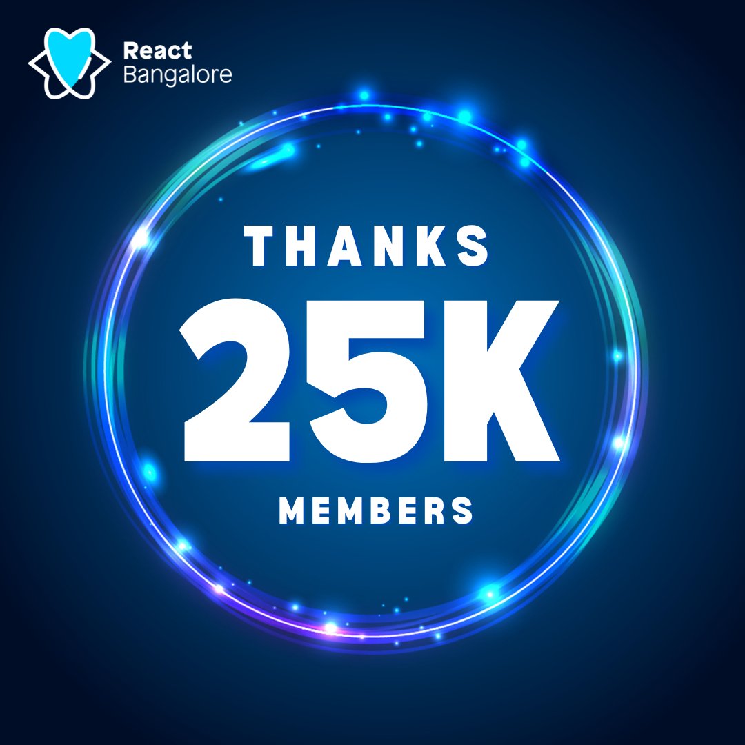 ReactBangalore's tweet image. ✨ NEW MILESTONE! ✨
React Bangalore has crossed 25K members on meetup! 🤯
🙏Grateful for the support, energy & passion from every single member. Let's keep growing together!
meetup.com/reactjs-bangal…