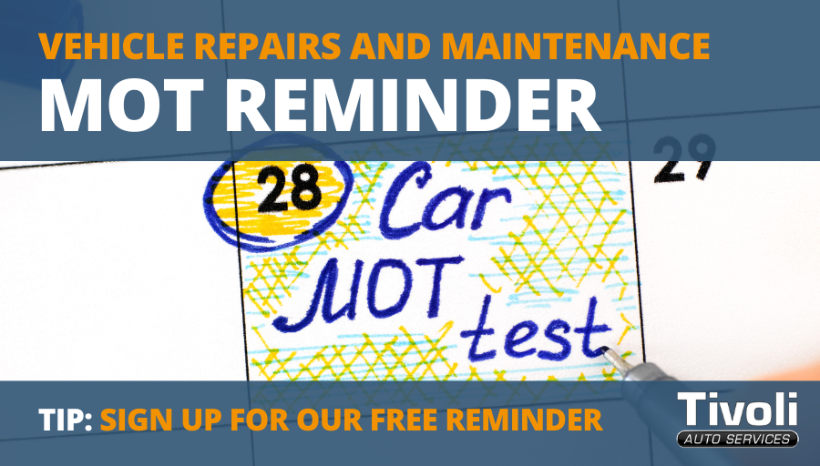 We offer a FREE MOT reminder service, so you will be notified when your MOT is due. 
 
🚗 Stay legal and safe
⏱️ Avoid last-minute panic

 📞 01424 442277
 🌐 bit.ly/3NZCyBr

#MOTReminder #StayRoadLegal #HastingsGarage #CarCare #TivoliAutoServices #EastSussexMechanic