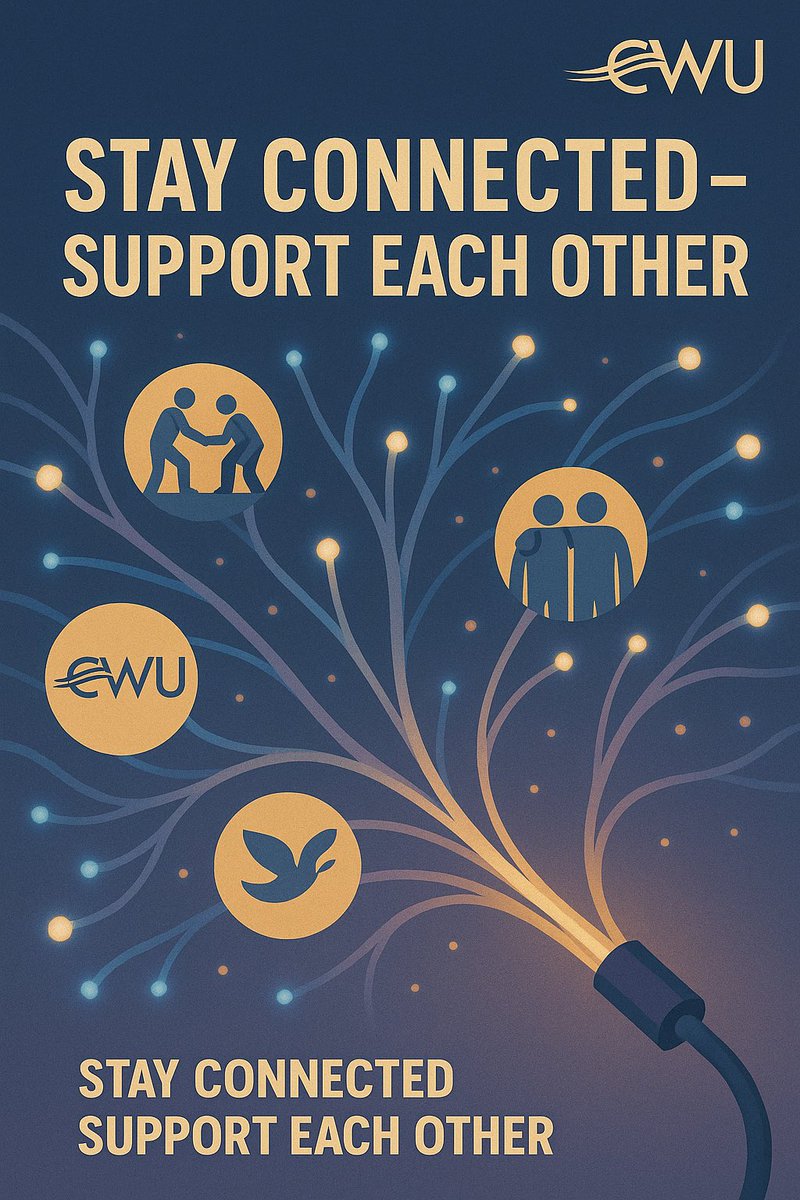 Mental health isn’t just a one-week topic. Stay connected — with your mates, your union, your self. CWU’s mental health support doesn’t stop here. We’re stronger when we support each other. #mentalhealthawareness