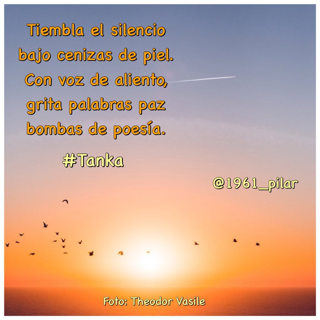Un nuevo amanecer ¡Buen  fin de semana! 

#FF para ti, que me lees a flor de piel. 

Tiembla el silencio...

~Tanka~

#LYF15  #VAFlorDePiel