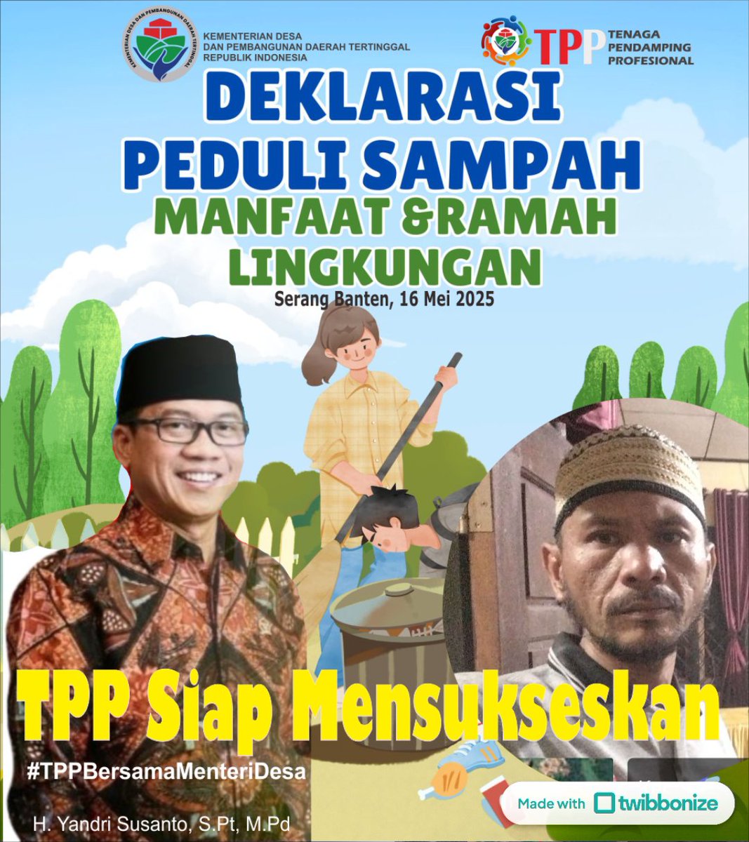 penbae's tweet photo. Deklarasi gerakan desa peduli sampah
#tppbersamamenteridesa
@prabowo 
@YandriSusanto27 
@ArizaPatria 
@taufikmadjid71 
@kemendespdt 
@bpsdmkemendesa 
@tpp_jambi https://t.co/rLU30K2SpW
