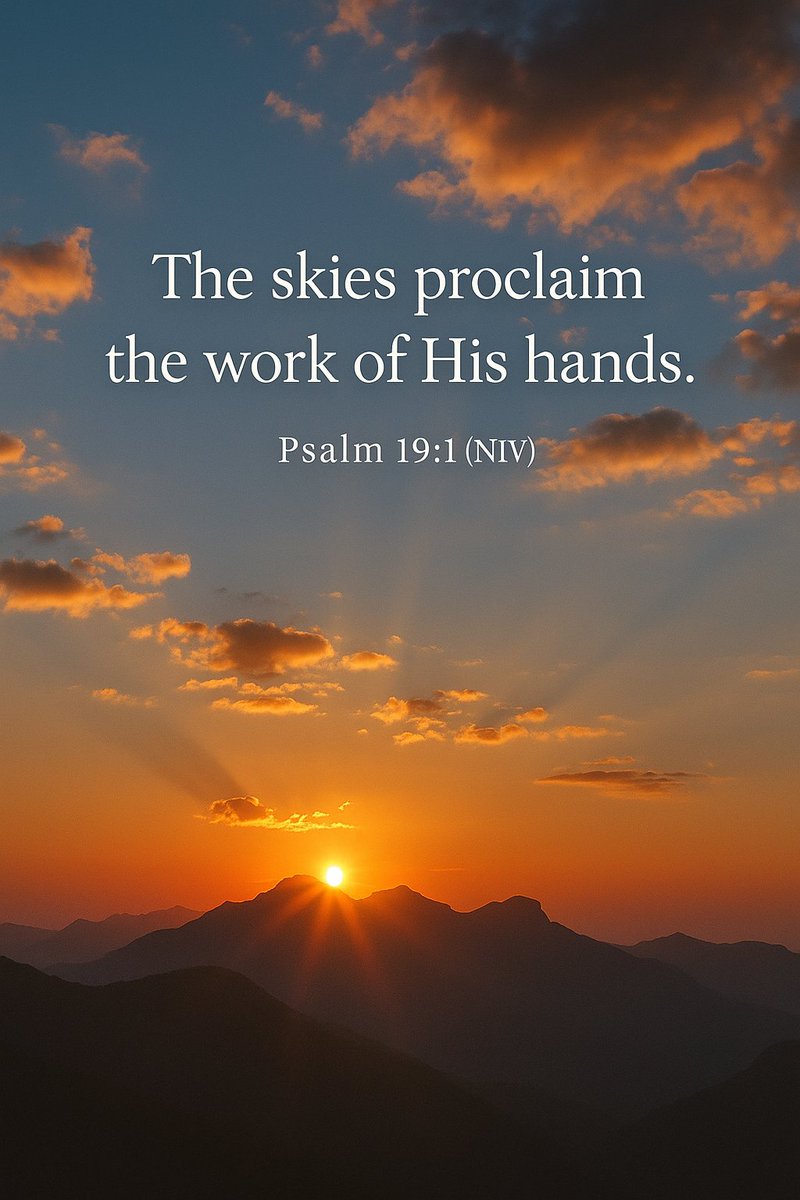 ceriemurits's tweet photo. Next time you look up, remember—it’s not just the weather. It’s worship.
#Psalm19v1 #FaithInNature https://t.co/0gxLmbAlnf