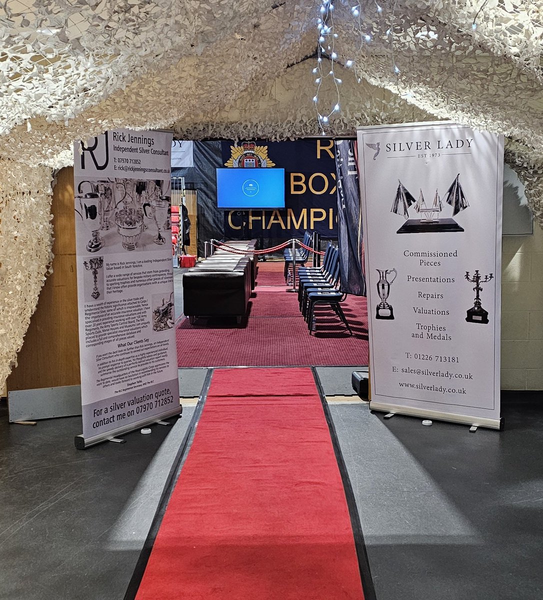 silverladyltd's tweet photo. Spectacular night of boxing at The Royal Logistic Corps Boxing Competition Finals.The boxers showing true determination, grit &amp; courage.🥊
Privileged to be part of and sponsor this great event again, and thank you to RLC for hosting us so well.
@UKArmyLogistics 
@ArmySportASCB https://t.co/W1OSOXZV58