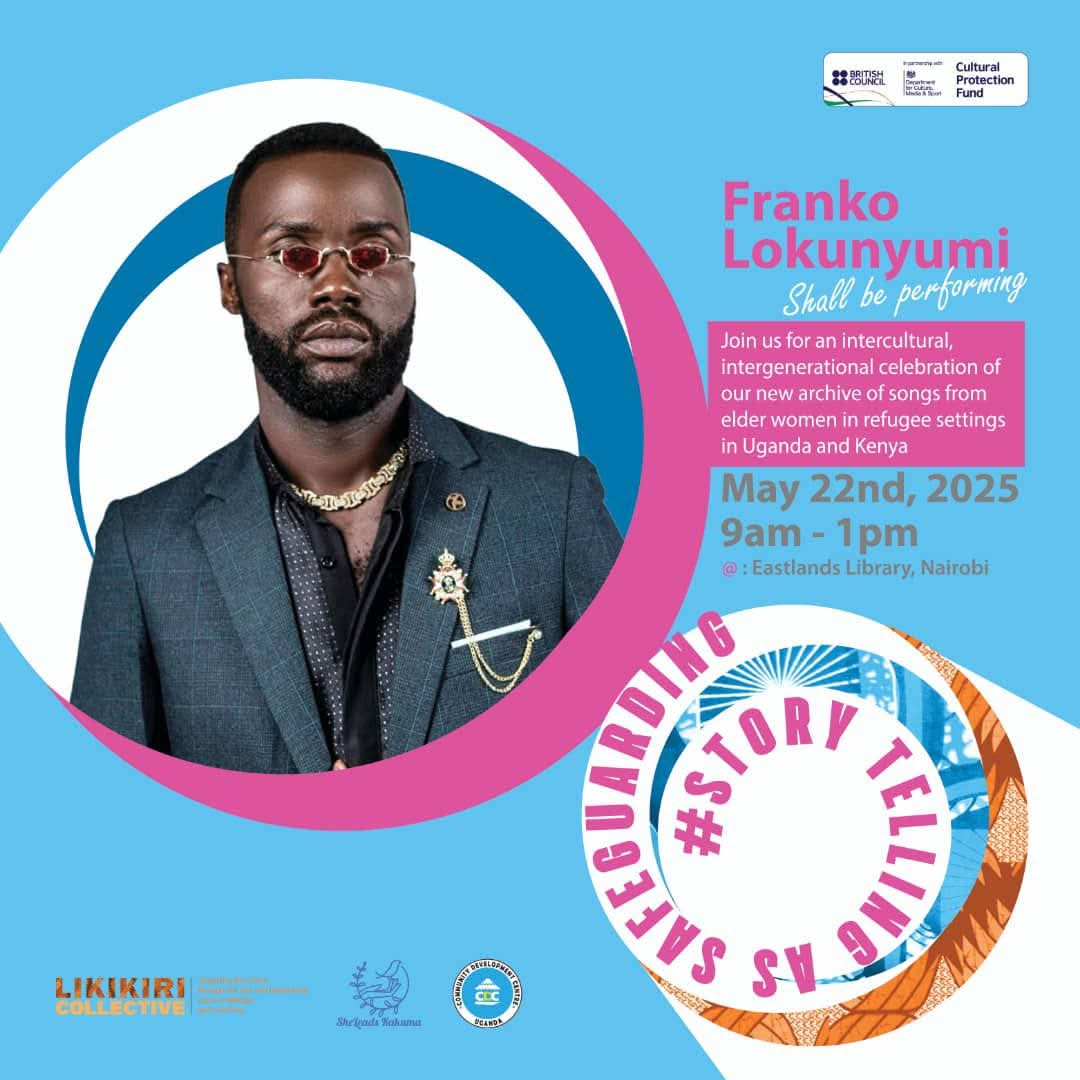CDC Africa (@gocdc) on Twitter photo Join us May 22, 9AMβ1PM at Eastlands Library, Nairobi for a regional event on South Sudanese Song Heritage!
400 songs documented by young refugee women.
Live performance by <a href="/FLokunyumi/">Franko Lokunyumi</a> π₯ Join us May 22, 9AMβ1PM at Eastlands Library, Nairobi for a regional event on South Sudanese Song Heritage!
400 songs documented by young refugee women.
Live performance by <a href="/FLokunyumi/">Franko Lokunyumi</a> π₯