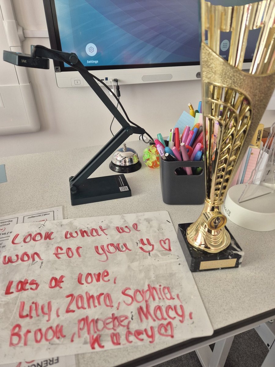MmeSkittTASE's tweet photo. When you come in and find this on your desk! Super proud of you girls! @TrinityAcadStE #academicexcellence #amazingexperiences https://t.co/AP7hyGf7sh