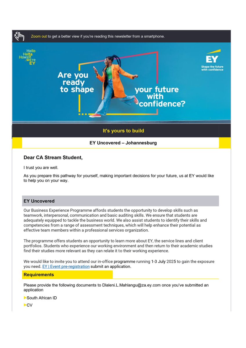 UJ Career Services tweet media