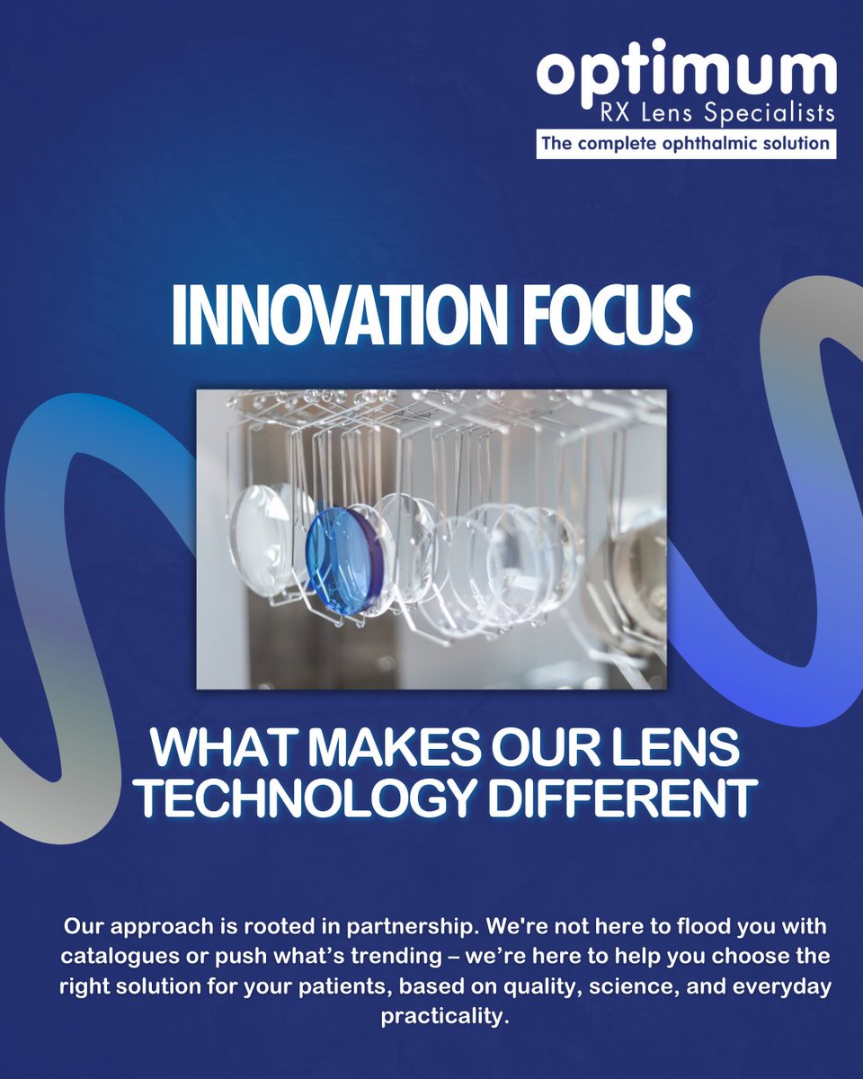 At Optimum innovation isn’t just a buzzword – it’s at the heart of everything we do
From our lab in Morecambe to practices across the UK we’re continually pushing forward to bring independent opticians the best in lens technology. 
#LensInnovation #Optimum #IndependentOpticians